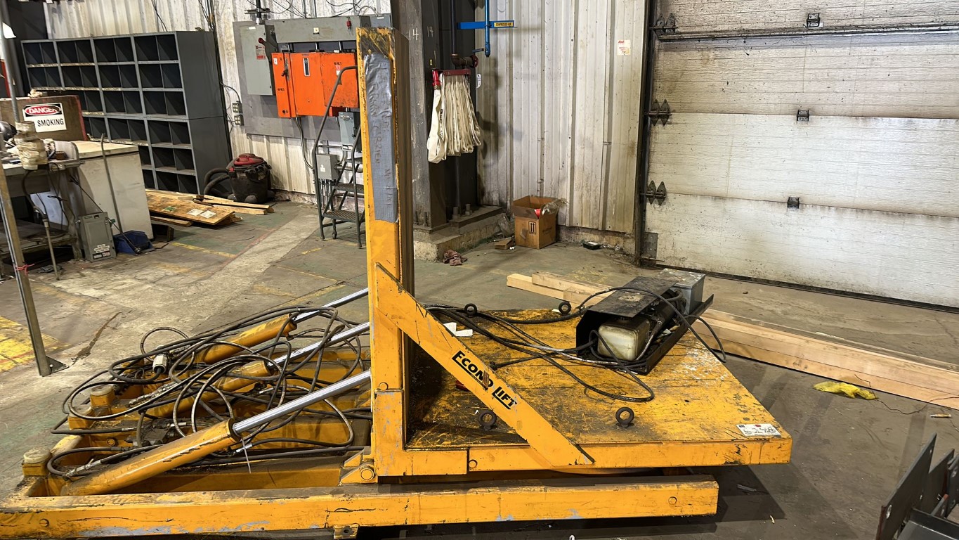 Econo Lift 15,000 Pound Hydraulic Upender, Machine ID: 8786